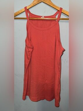 Anthropologie high-neck cotton pullover tank top